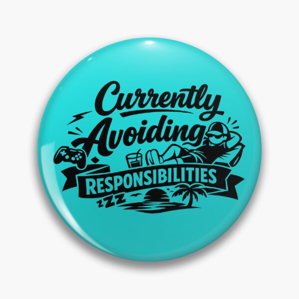 Item preview, Currently Avoiding Responsibilities Funny Lazy Quote | Sarcastic Introvert Humor Gift designed and sold by DesignHouse07.
