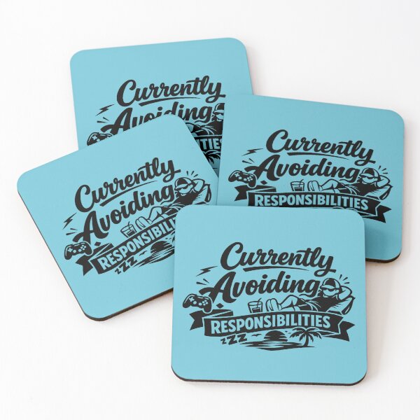 Item preview, Currently Avoiding Responsibilities Funny Lazy Quote | Sarcastic Introvert Humor Gift designed and sold by DesignHouse07.