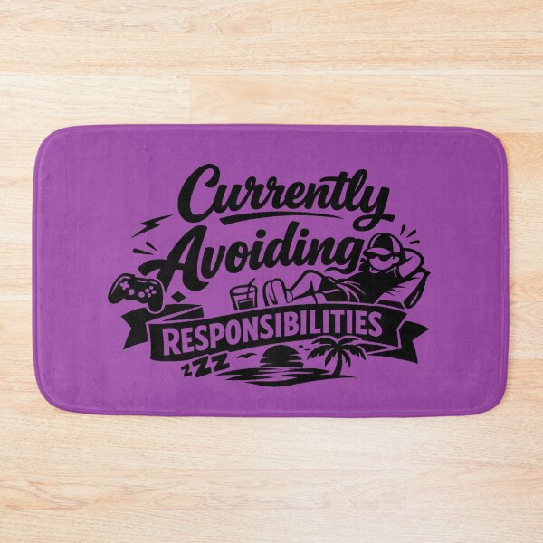 Item preview, Currently Avoiding Responsibilities Funny Lazy Quote | Sarcastic Introvert Humor Gift designed and sold by DesignHouse07.