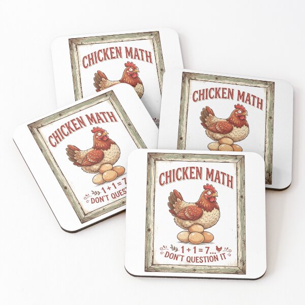 Item preview, Chicken Math Backyard Farmer Funny Hen Eggs 2026 designed and sold by FlamaC.
