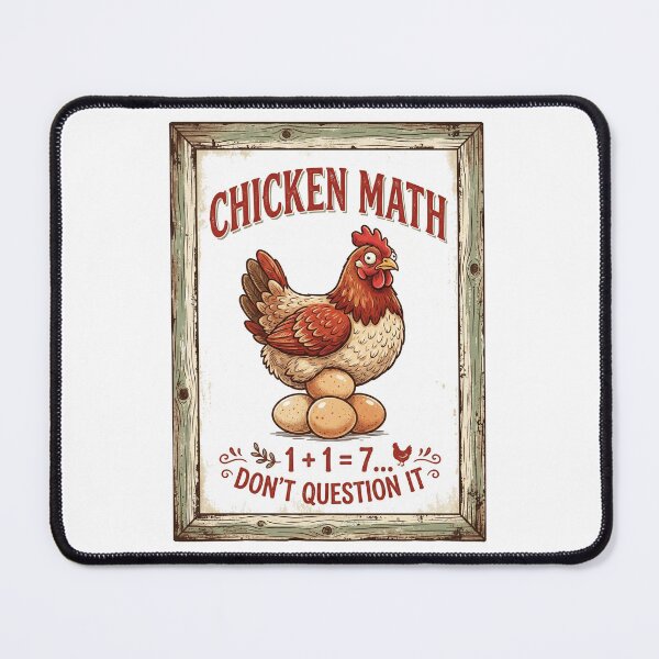 Item preview, Chicken Math Backyard Farmer Funny Hen Eggs 2026 designed and sold by FlamaC.