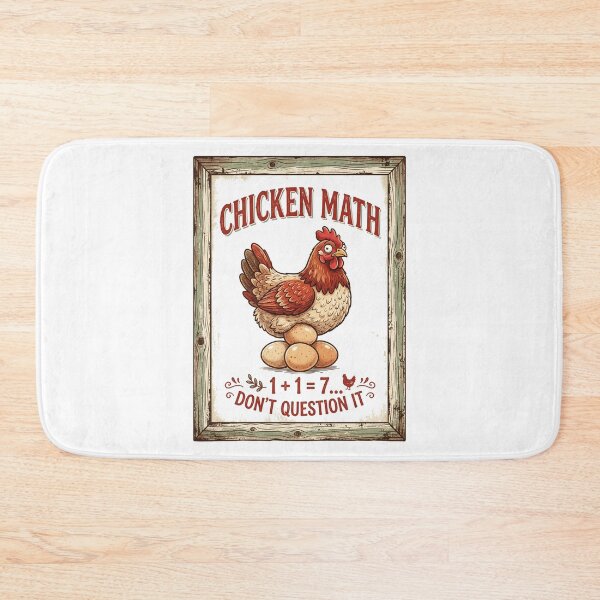 Item preview, Chicken Math Backyard Farmer Funny Hen Eggs 2026 designed and sold by FlamaC.
