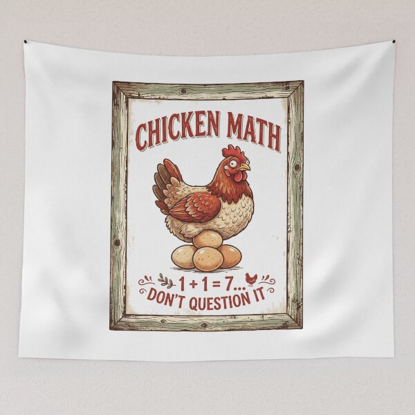Item preview, Chicken Math Backyard Farmer Funny Hen Eggs 2026 designed and sold by FlamaC.