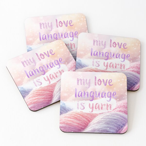 Item preview, My Love Language is Yarn For Crocheter's and Knitter's designed and sold by TheYarnedNook.