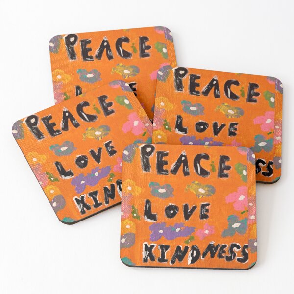 Item preview, Peace Love Kindness Positive Painting  designed and sold by Colorsoflove613.