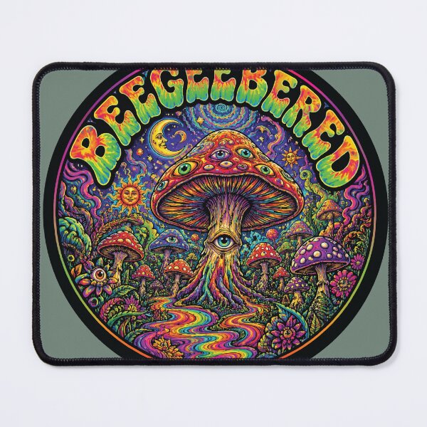 Item preview, Beegeebered: Trippy Mushroom Mind Melt designed and sold by EvulAtheng Designs.