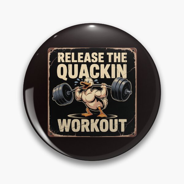 Item preview, Release The Quackin Workout – Funny Duck Gym Humor Tee Fitness Apparel designed and sold by Redgiant87x.
