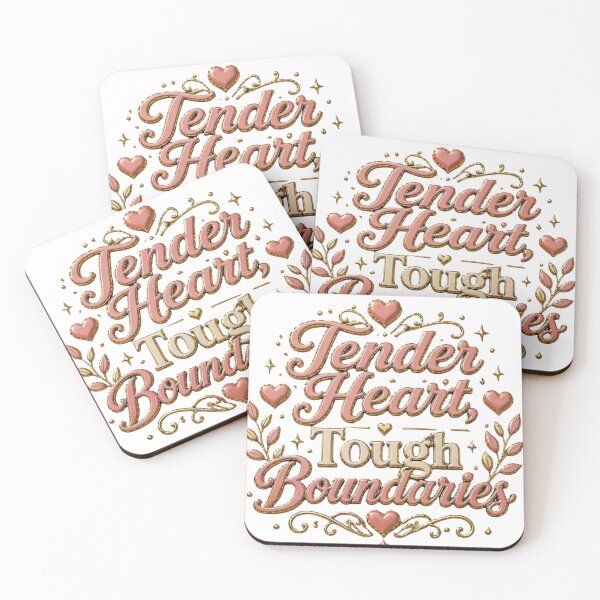 Item preview, Tender Heart Soft Boundaries Relationship Quote designed and sold by JagrDesigns.