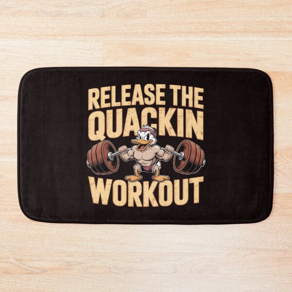 Item preview, Release The Quackin Workout – Duck Pun T-Shirt Funny Fitness Apparel designed and sold by Redgiant87x.