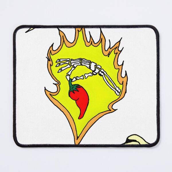 Item preview, Spicy Skeleton Chili Pepper Tattoo Design designed and sold by tsunoi.