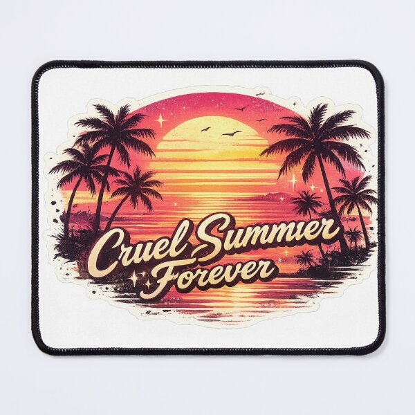 Item preview, Cruel Summer Forever | Retro Sunset Beach Aesthetic designed and sold by Greemo03.