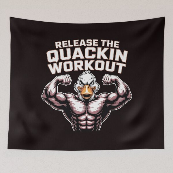 Item preview, Release The Quackin Workout – Funny Duck Lover Gym Humor designed and sold by Redgiant87x.