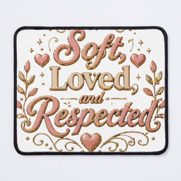 Item preview, Soft Love Respected Relationship Quote designed and sold by JagrDesigns.