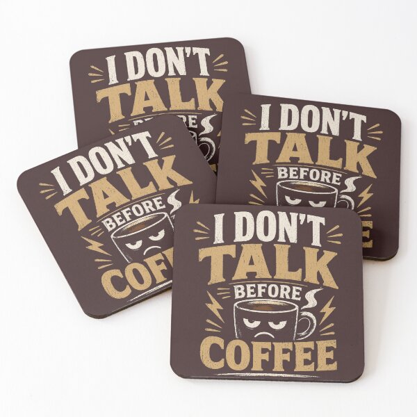 Item preview, I DON’T TALK BEFORE COFFEE designed and sold by SoulDreamer7.