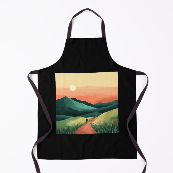 Item preview, Fantasy Boho Mountain Landscape Vibrant Morning Sunrise Hike designed and sold by DEC02.