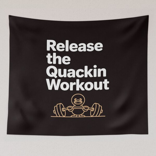 Item preview, Release The Quackin Workout – Duck Lover Funny Workout Wear designed and sold by Redgiant87x.