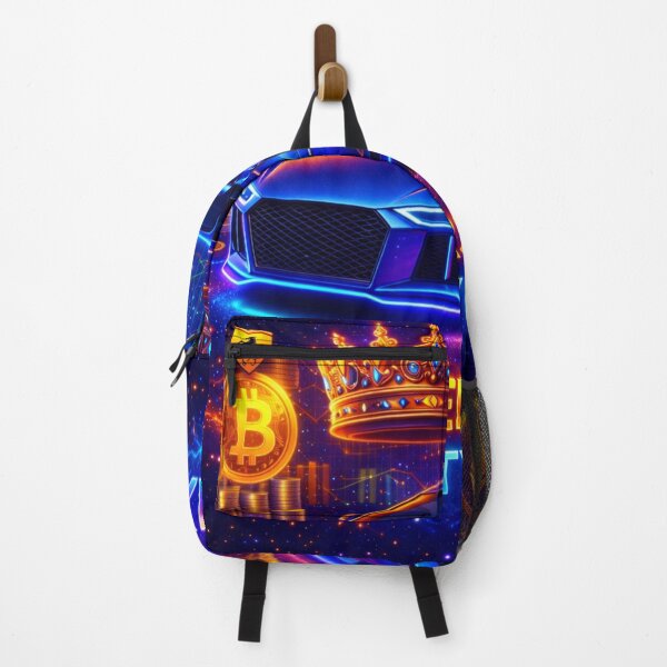 Item preview, Neon Luxury Supercar Crypto Cyberpunk Poster Rakersonix Style designed and sold by SonixElite.