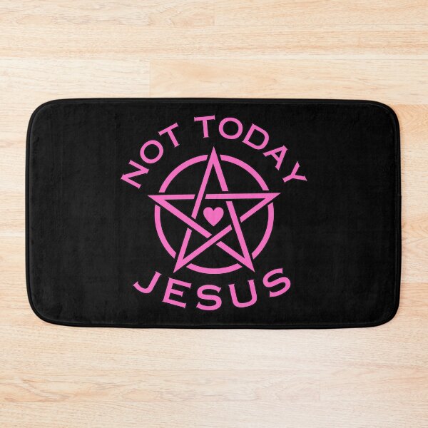 Item preview, Not Today Jesus Pink Pentacle Pentagram designed and sold by EvergreenRevolt.