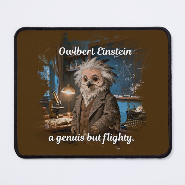 Item preview, Owlbert Einstein designed and sold by KreativeCrow.
