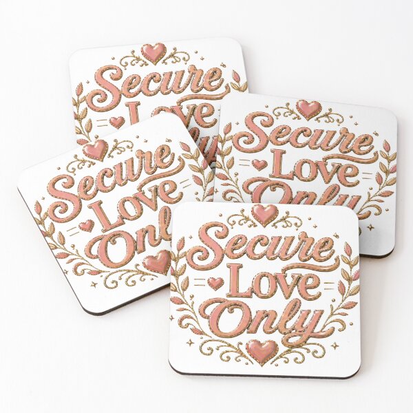 Item preview, Secure Love Only Relationship Quote designed and sold by JagrDesigns.