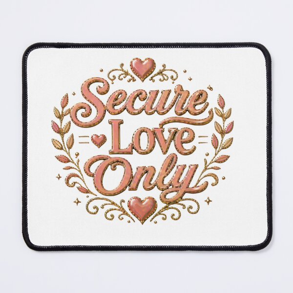 Item preview, Secure Love Only Relationship Quote designed and sold by JagrDesigns.