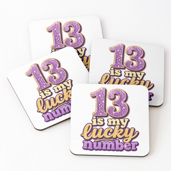 Item preview, 13 Is My Lucky Number | Purple Glitter Sparkle Swiftie Art designed and sold by Greemo03.