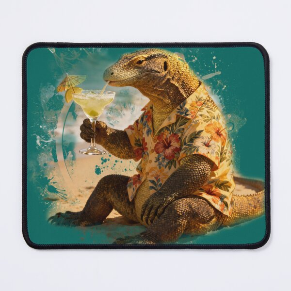 Item preview, Komodo Sipping on the beach designed and sold by KreativeCrow.