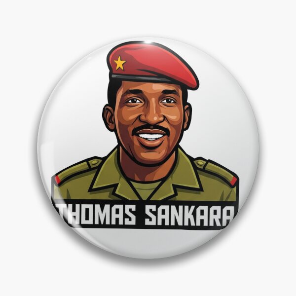 Item preview, Thomas Sankara Burkina Faso Revolutionary Sticker Pan African Black history art designed and sold by Youngkev-arts.