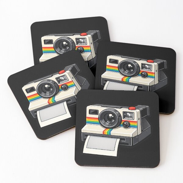 Item preview, Retro Instant Camera 1970s Vintage Film Camera Cartoon Illustration Aesthetic Photography Design designed and sold by 486DesignCo.