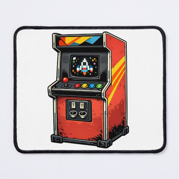 Item preview, Retro Arcade Cabinet 1980s Arcade Machine Pixel Game Art Vintage Gaming Decor designed and sold by 486DesignCo.