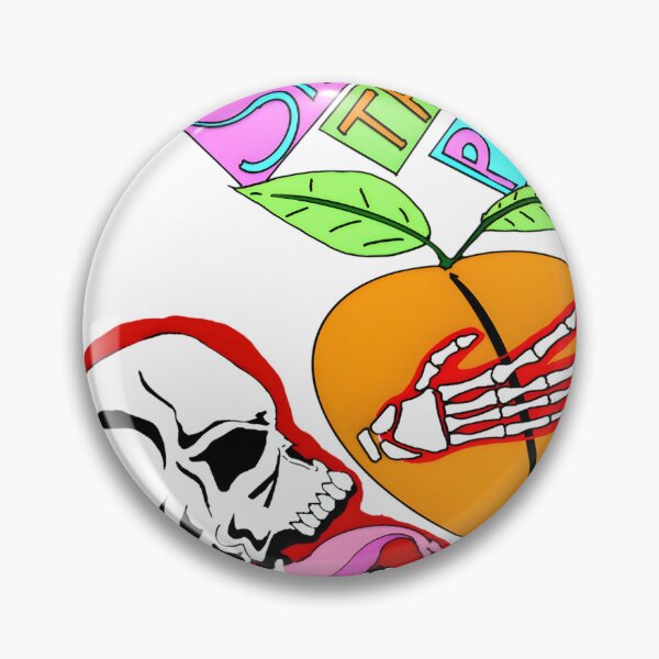 Item preview, Cheeky Skeleton Peach Graphic Art designed and sold by tsunoi.