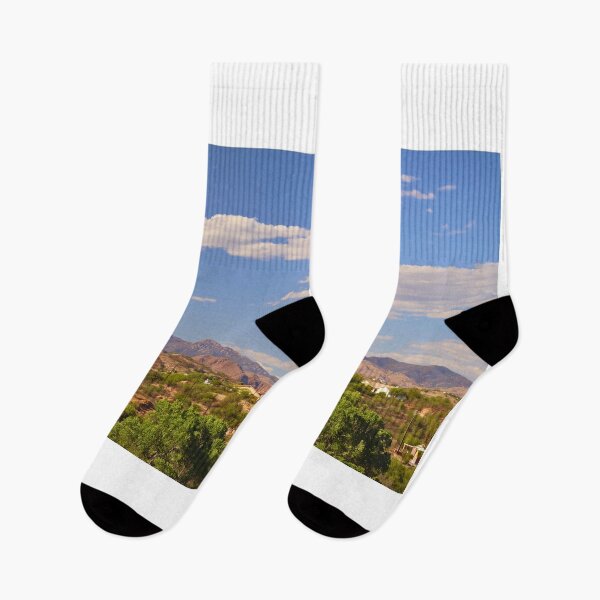 Item preview, Desert Town Under Blue Cloudy Sky designed and sold by Phakade's Photos.