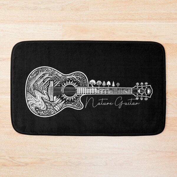 Item preview, Acoustic Guitar Nature Line Illustration designed and sold by ArtsB.
