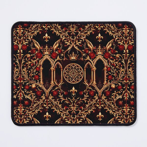 Item preview, Ivory Elegance: Gothic Skull & Rose Botanical Damask designed and sold by cabuks.