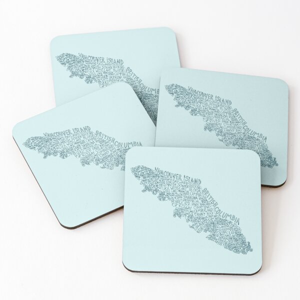 Item preview, Vancouver Island Cities - 2026 Version Turquoise designed and sold by Wild Coast Creative.