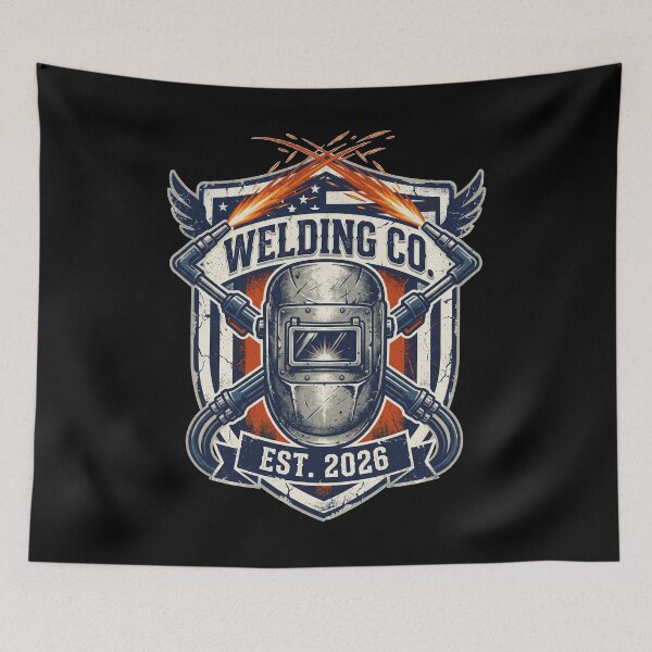 Item preview, Welding Co Est 2026 Blue Collar Pride American Crest designed and sold by FlamaC.