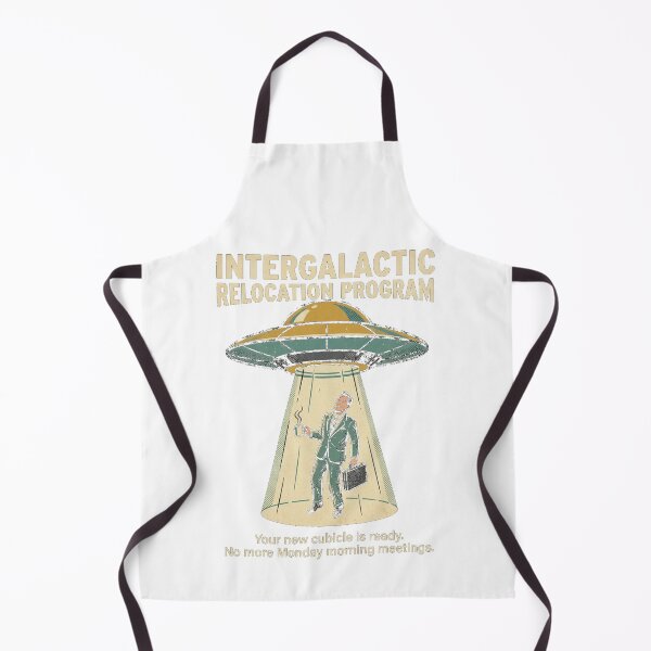 Item preview, Intergalactic Relocation Program - Ironic Retro UFO Abduction designed and sold by Pixels By D.