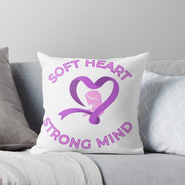 Item preview, Soft Heart Strong Mind Feminine Empowerment Design, Cute Pink Purple Aesthetic Girl Power Quote designed and sold by Daily Mood Studio.