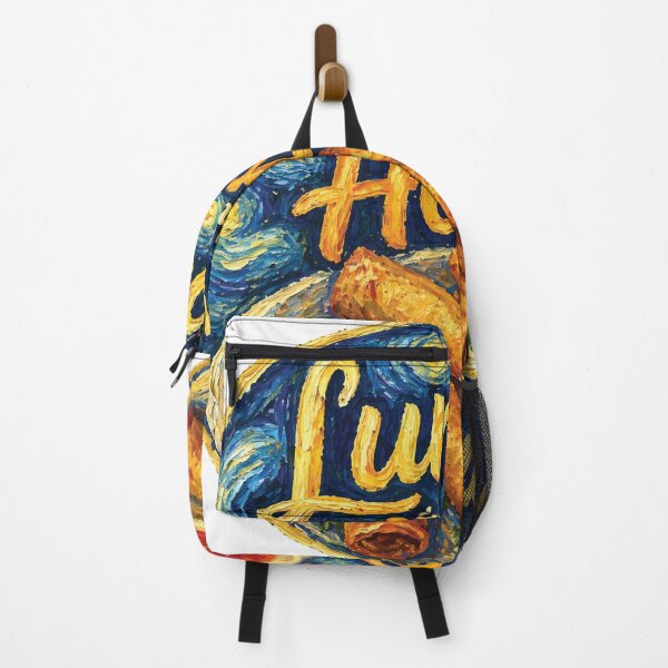 Item preview, Lumpia in the House – Hand-Painted Van Gogh Style Circular Food Art designed and sold by EvulAtheng Designs.