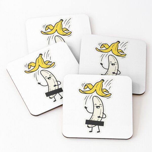 Item preview, Cute Banana Slip Cartoon Funny Sticker | Kawaii Banana Fall Design designed and sold by MxDesign-RJ.