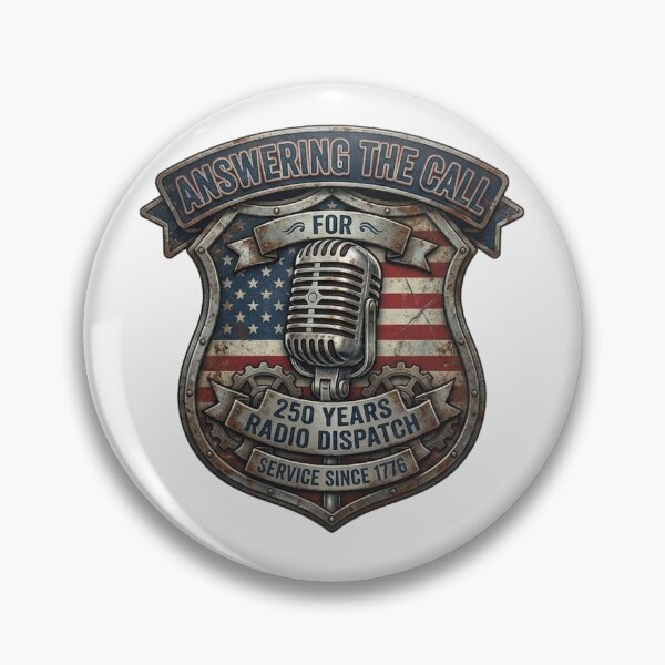 Item preview, Answering the Call – 250 Years Radio Dispatch Patriotic USA First Responder Design designed and sold by softgraphics.