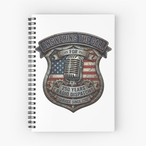 Item preview, Answering the Call – 250 Years Radio Dispatch Patriotic USA First Responder Design designed and sold by softgraphics.