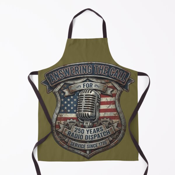 Item preview, Answering the Call – 250 Years Radio Dispatch Patriotic USA First Responder Design designed and sold by softgraphics.