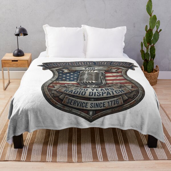 Item preview, Answering the Call – 250 Years Radio Dispatch Patriotic USA First Responder Design designed and sold by softgraphics.