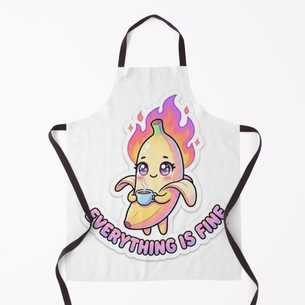 Item preview, Everything Is Fine Burning Banana Nihilist Meme designed and sold by MxDesign-RJ.