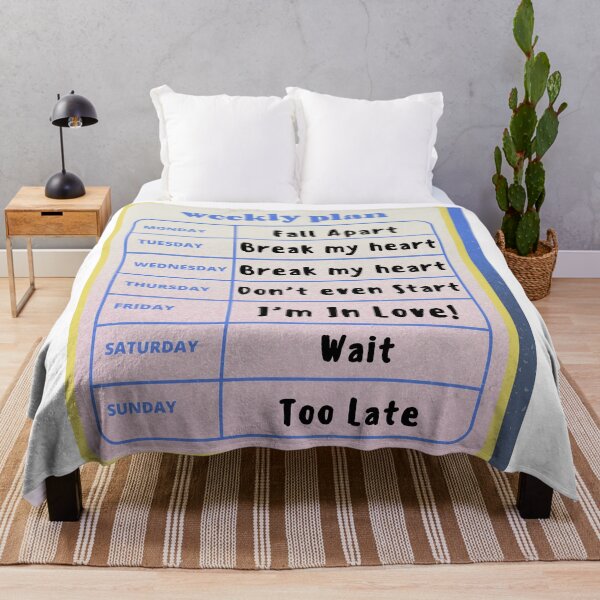 Item preview, The Cure Weekly Plan designed and sold by Catt's Creations.