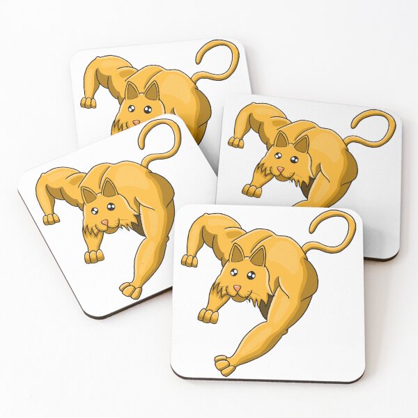 Item preview, Buff Cat Cartoon Illustration designed and sold by mikemike33.