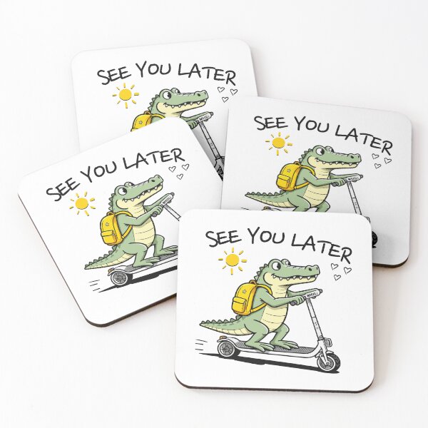 Item preview, Last Day of School Crocodile “See You Later” Funny Kids Cartoon Design designed and sold by ArtByKatti.