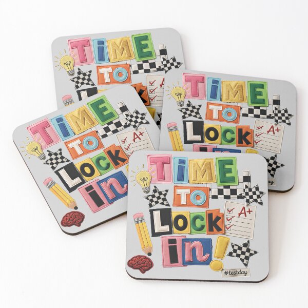 Item preview, Time To Lock In Student Testing Motivation Test Day Teacher designed and sold by gear-posters.