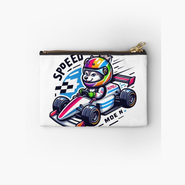 Item preview, Speed Mode Husky Racer Sticker-Cute Dog Formula Racing Cartoon designed and sold by carestazafeli.